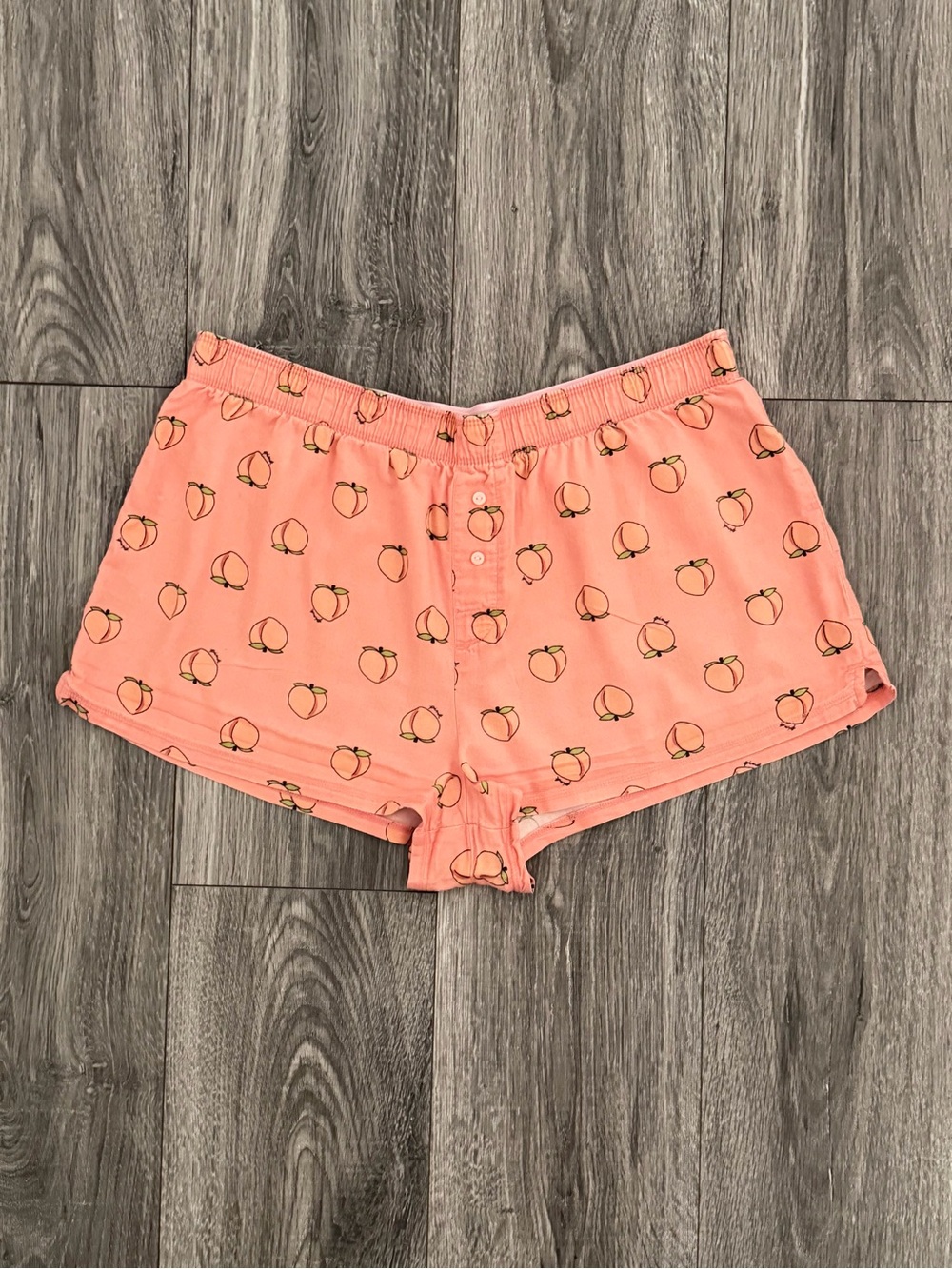 PINK Victoria's Secret Peach Print Coral Shorts